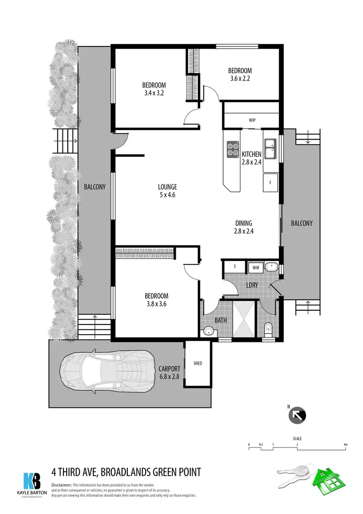Floorplan of Homely house listing, 4 Third Avenue, Green Point NSW 2251