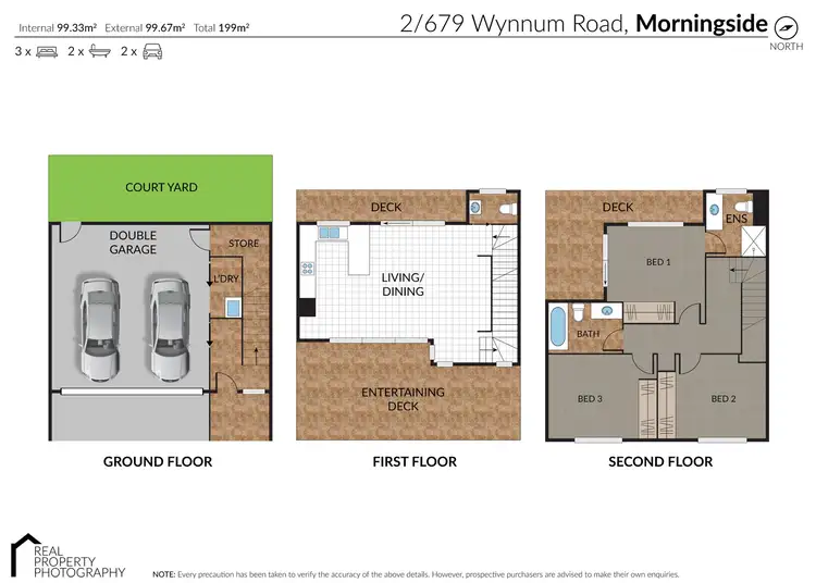 Floorplan of Homely townhouse listing, 2/679 Wynnum Road, Morningside QLD 4170