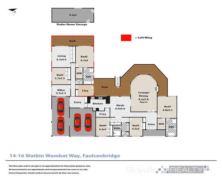 Floorplan of Homely house listing, 14-16 Watkin Wombat Way, Faulconbridge NSW 2776