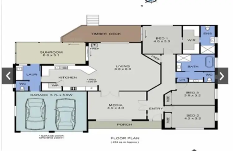 Floorplan of Homely house listing, 17 Crestwood Drive, Port Macquarie NSW 2444