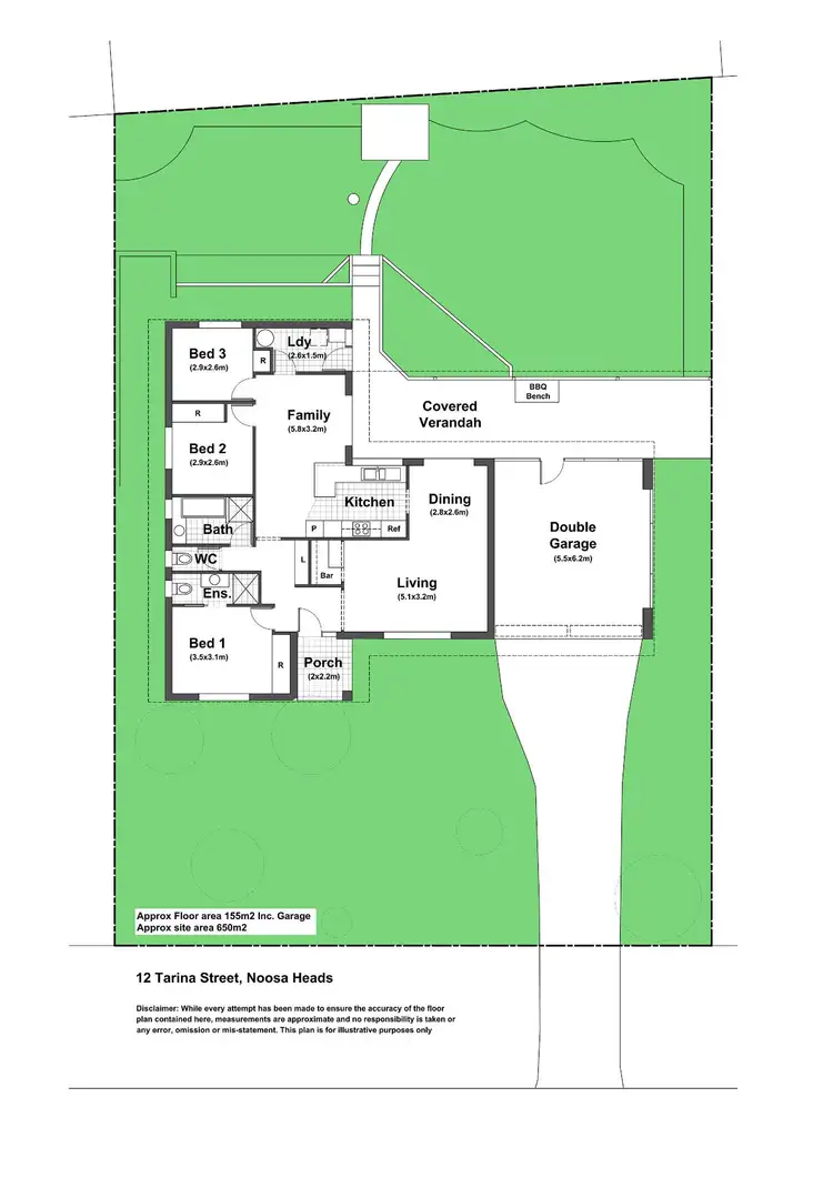 Floorplan of Homely house listing, 12 Tarina Street, Noosa Heads QLD 4567