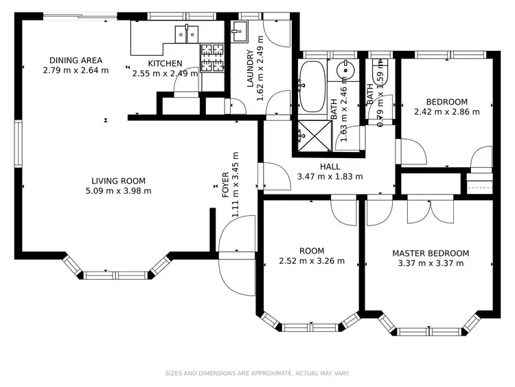 Floorplan of Homely house listing, 40 Gipps Crescent, Cranbourne North VIC 3977