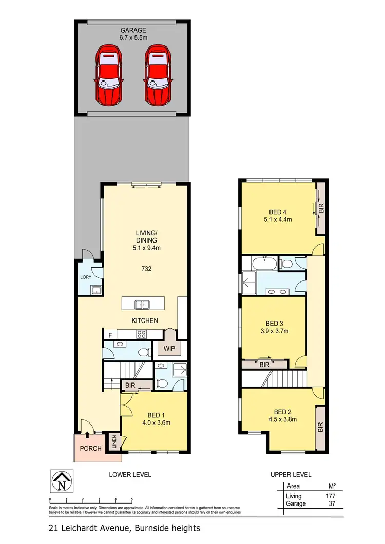 Floorplan of Homely house listing, 21 Leichhardt Avenue, Burnside Heights VIC 3023