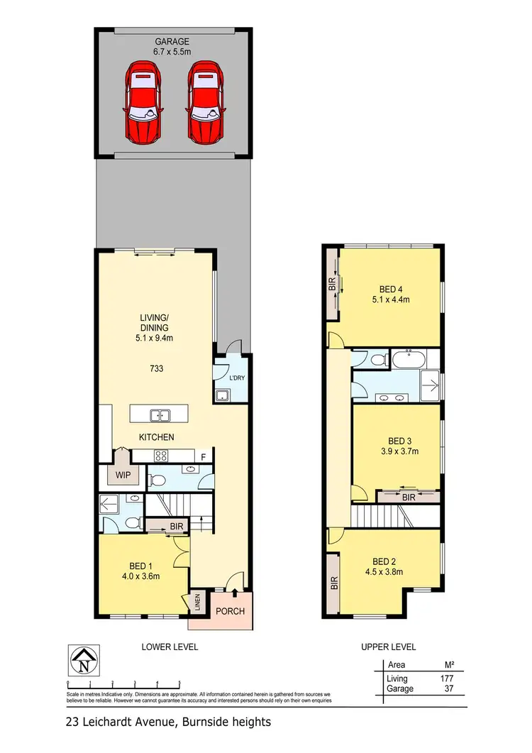 Floorplan of Homely house listing, 23 Leichhardt Avenue, Burnside Heights VIC 3023