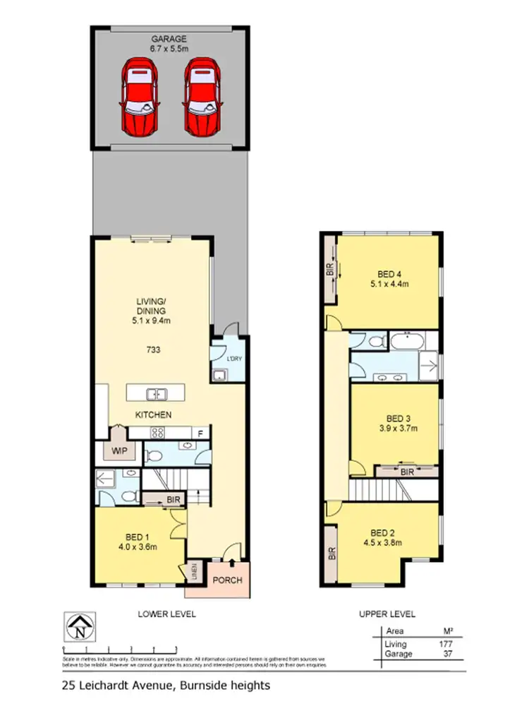 Floorplan of Homely house listing, 25 Leichhardt Avenue, Burnside Heights VIC 3023