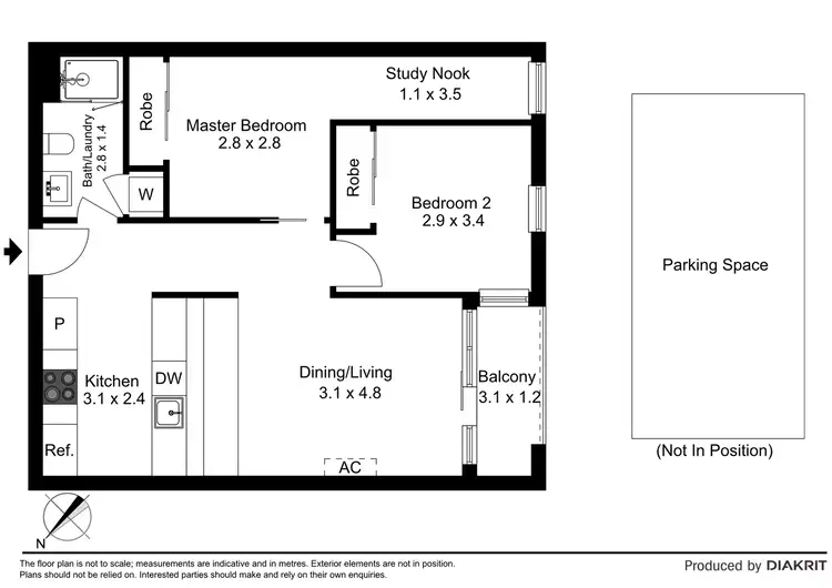 Floorplan of Homely apartment listing, 2908/81 Abeckett Street, Melbourne VIC 3000