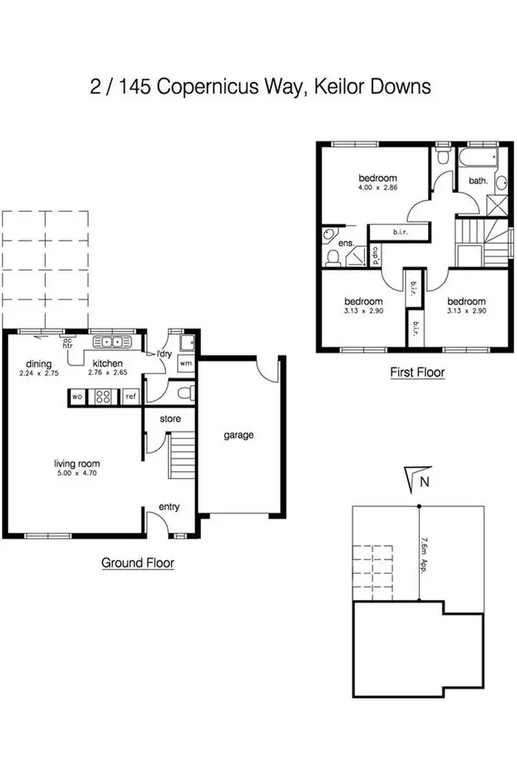 Floorplan of Homely townhouse listing, 2/145 - 149 Coppernicus Way, Keilor Downs VIC 3038