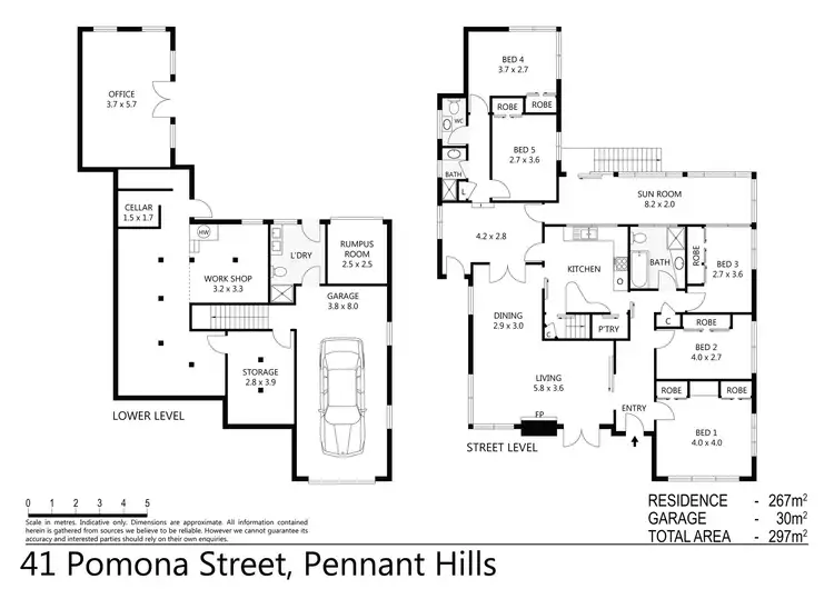 Floorplan of Homely house listing, 41 Pomona Street, Pennant Hills NSW 2120
