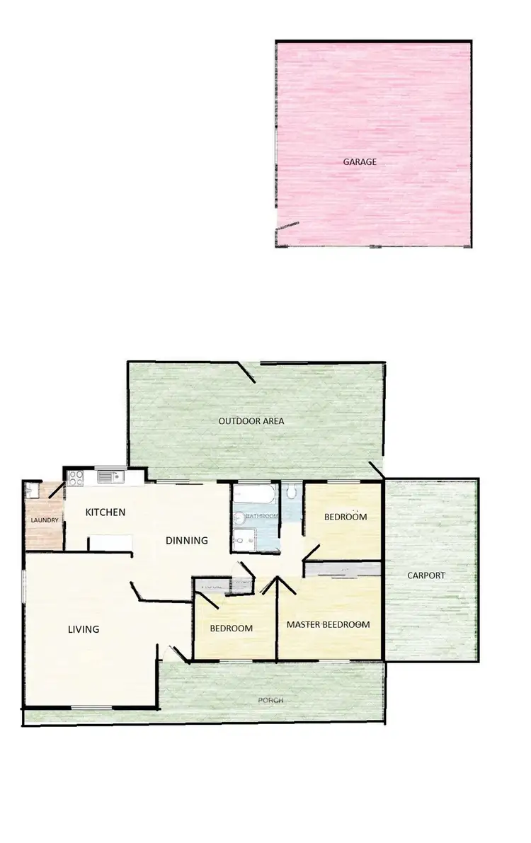 Floorplan of Homely house listing, 42 Denton Park Drive, Rutherford NSW 2320