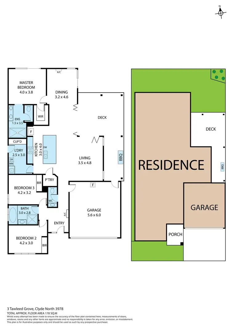 Floorplan of Homely house listing, 3 Tawleed Grove,, Clyde North VIC 3978