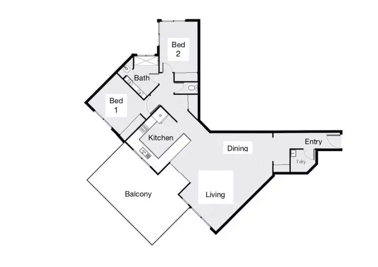 Floorplan of Homely apartment listing, 304/2 Greenslopes Street, Cairns North QLD 4870