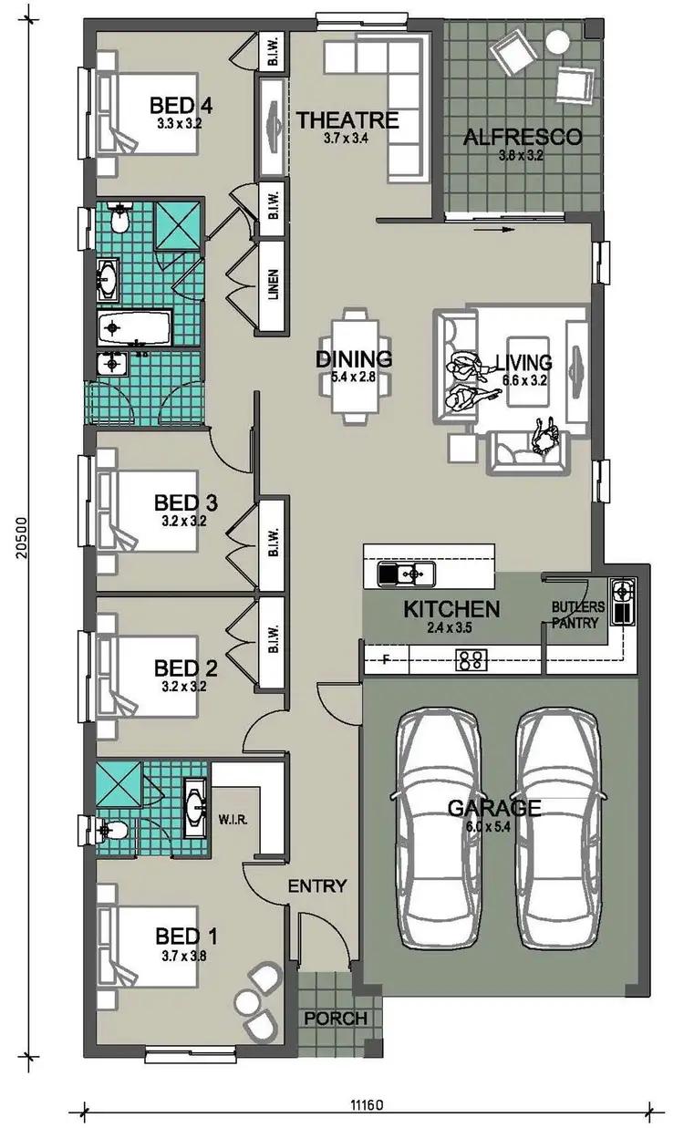 Floorplan of Homely house listing, 843 Caladenia Crescent, South Nowra NSW 2541