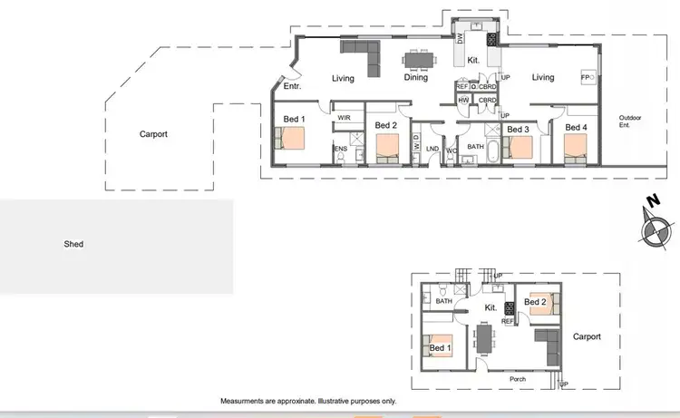 Floorplan of Homely house listing, 2 Houghs Lane, Bright VIC 3741