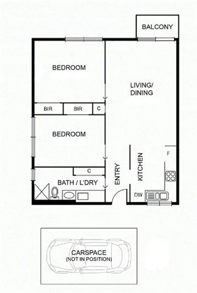 Floorplan of Homely unit listing, 16/37 Haines Street, North Melbourne VIC 3051
