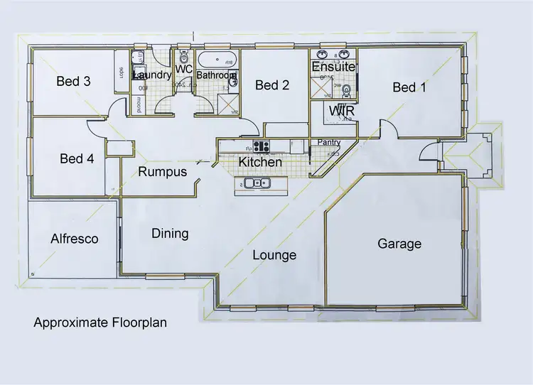 Floorplan of Homely house listing, 4 Ayrshire Crescent, Latrobe TAS 7307