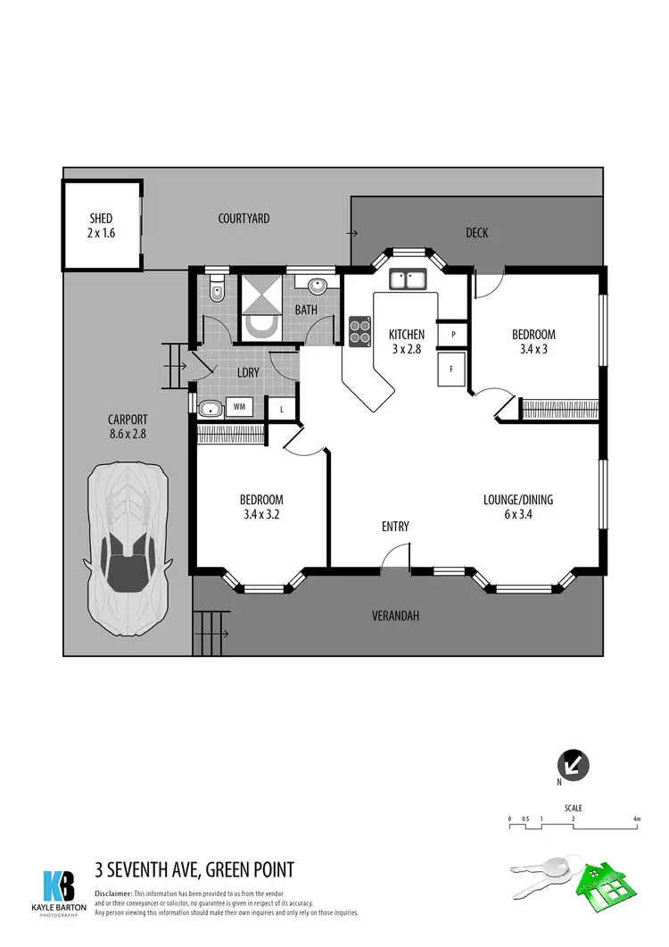 Floorplan of Homely house listing, 3 Seventh Avenue, Green Point NSW 2251