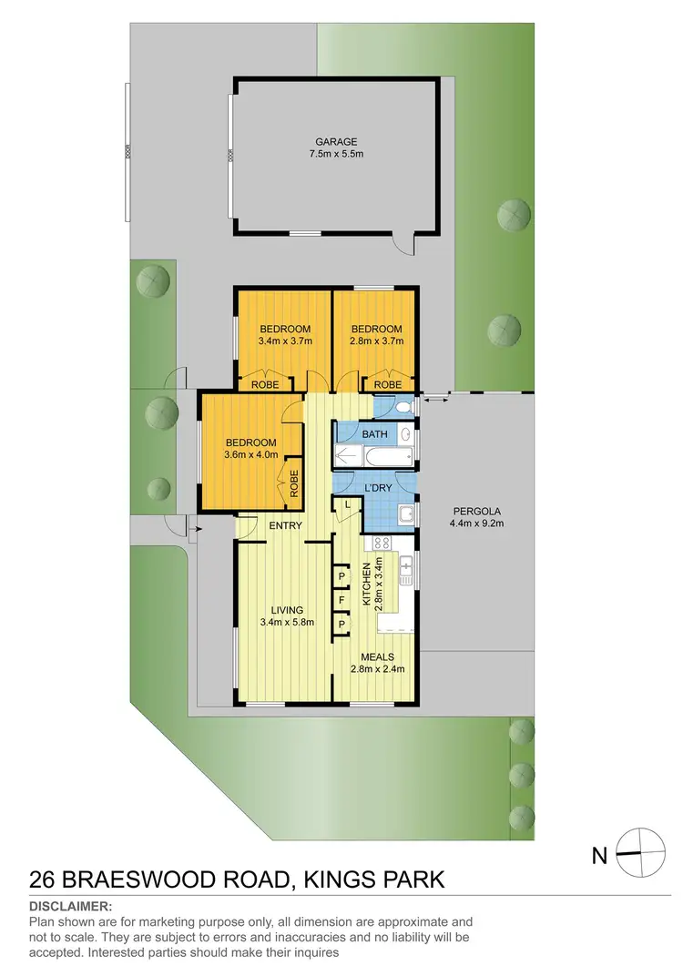 Floorplan of Homely house listing, 26 Braeswood Road, Kings Park VIC 3021