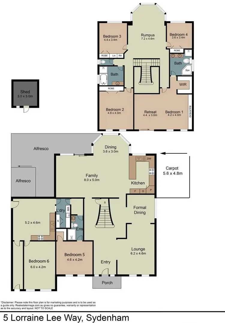 Floorplan of Homely house listing, 5 Lorraine Lee Way, Sydenham VIC 3037