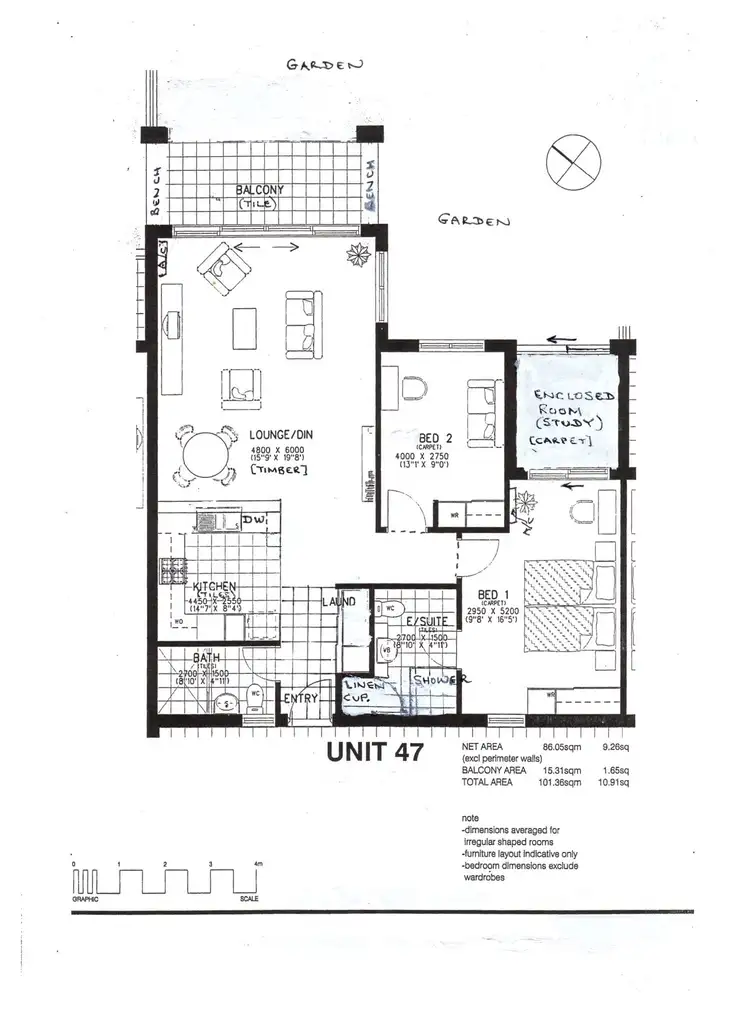 Floorplan of Homely apartment listing, 47/263-265 Midson Road, Beecroft NSW 2119