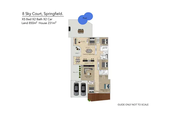Floorplan of Homely house listing, 8 Sky Court, Springfield QLD 4300