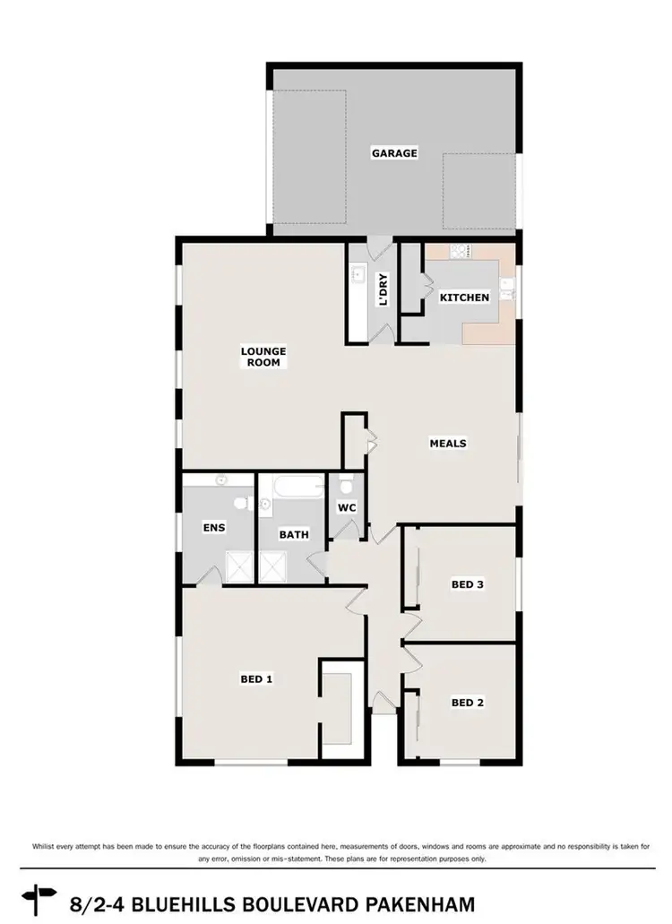Floorplan of Homely unit listing, 8/2-4 Bluehills Boulevard, Pakenham VIC 3810
