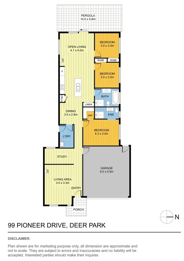 Floorplan of Homely house listing, 99 Pioneer Drive, Deer Park VIC 3023