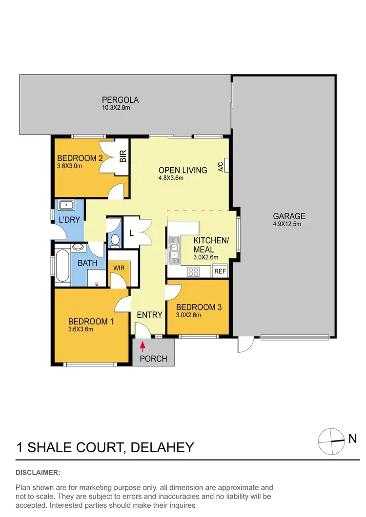 Floorplan of Homely house listing, 1 Shale Court, Delahey VIC 3037