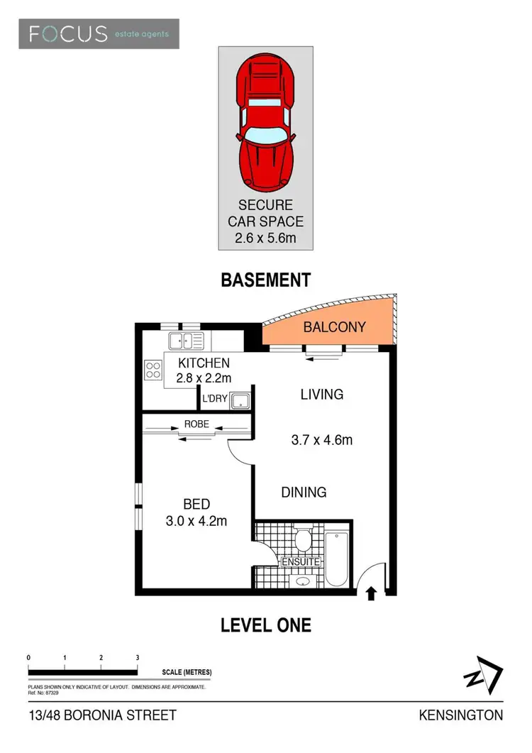 Floorplan of Homely apartment listing, 13/48 Boronia Street, Kensington NSW 2033