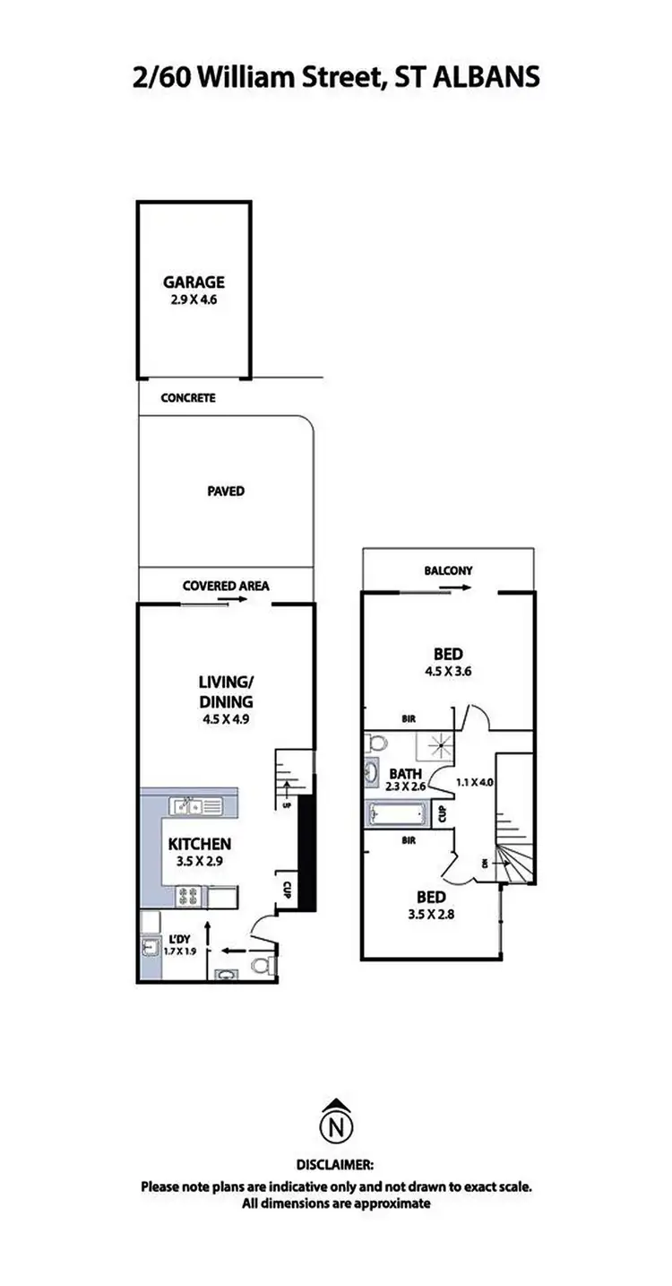 Floorplan of Homely house listing, 2/60 William Street, St Albans VIC 3021