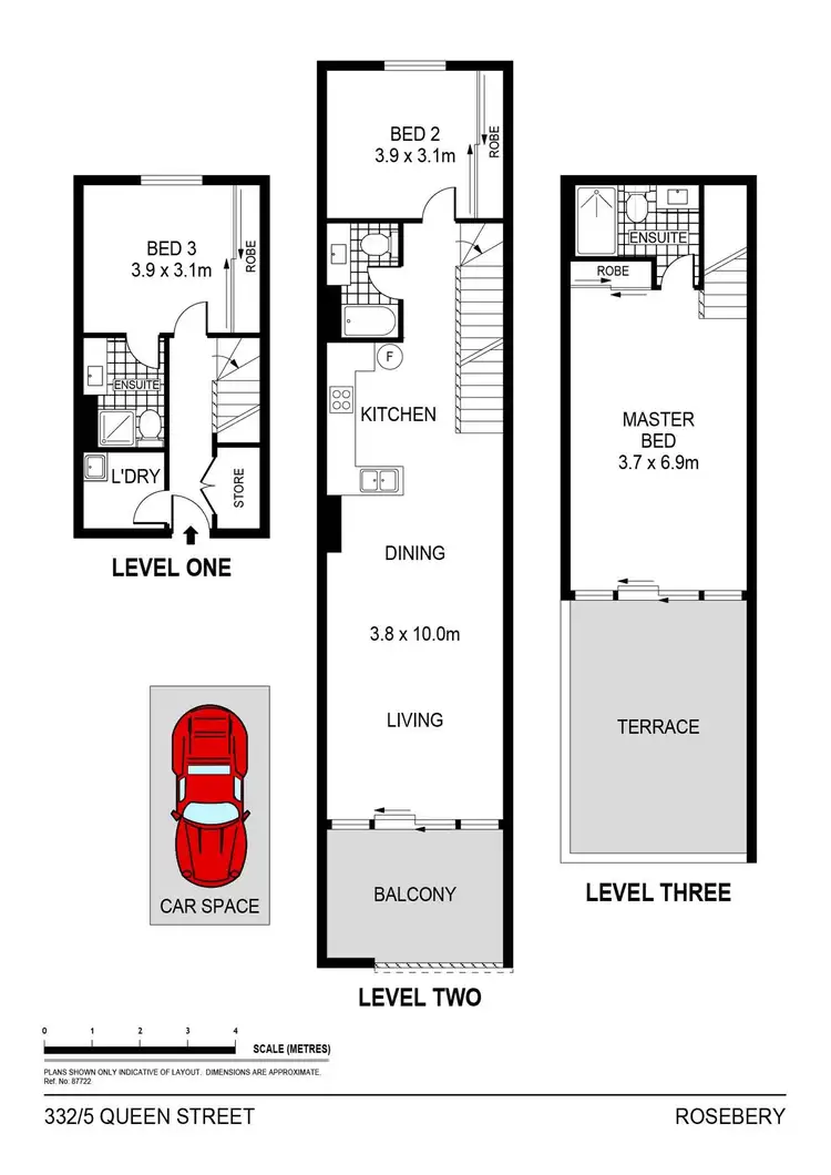Floorplan of Homely apartment listing, 332/5 Queen St, Rosebery NSW 2018