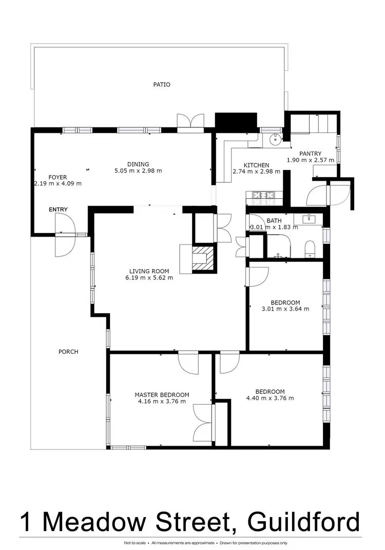 Floorplan of Homely house listing, 1 Meadow Street, Guildford WA 6055