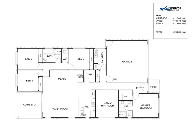 Floorplan of Homely house listing, Address available on request
