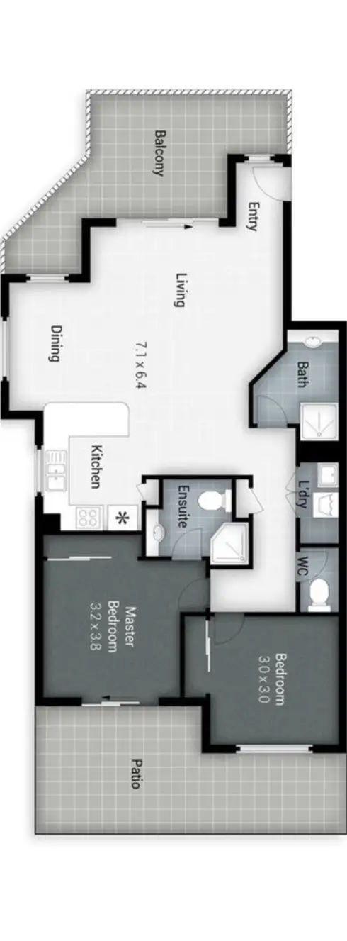 Floorplan of Homely house listing, 17/61-69 North Street, Southport QLD 4215
