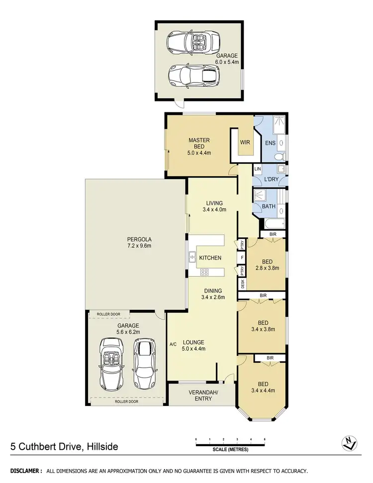 Floorplan of Homely house listing, 5 Cuthbert Drive, Hillside VIC 3037