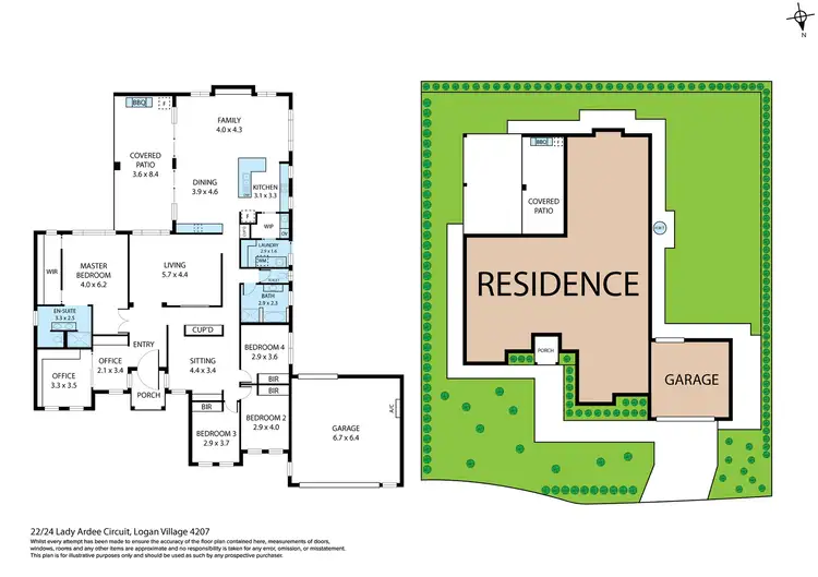 Floorplan of Homely house listing, 22-24 Lady Ardee Circuit, Logan Village QLD 4207
