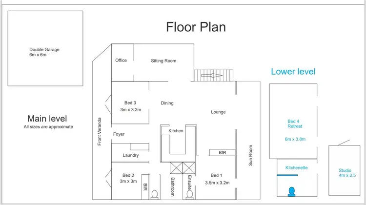 Floorplan of Homely house listing, 55 Clear View Parade, Hazelbrook NSW 2779