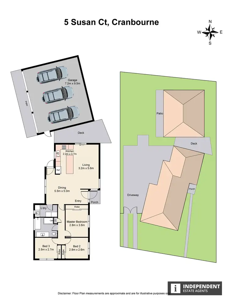 Floorplan of Homely house listing, 5 Susan Court, Cranbourne VIC 3977
