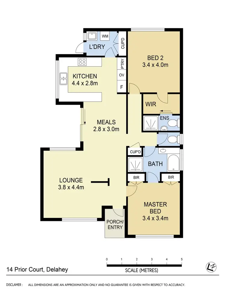 Floorplan of Homely house listing, 14 Prior Court, Delahey VIC 3037