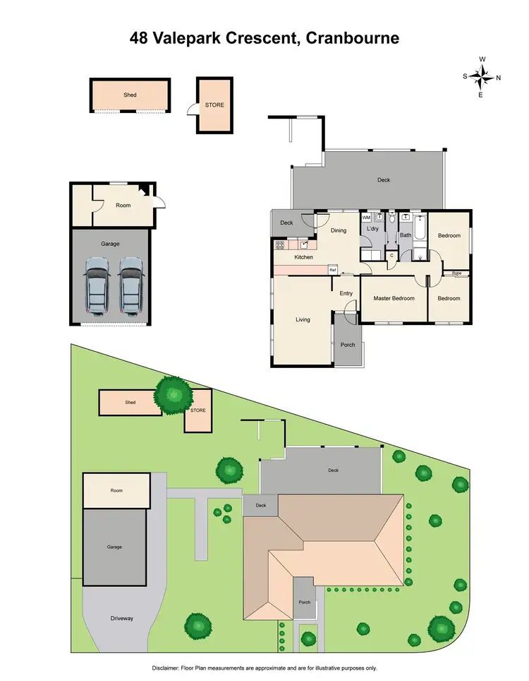 Floorplan of Homely house listing, 48 Valepark Cres, Cranbourne VIC 3977
