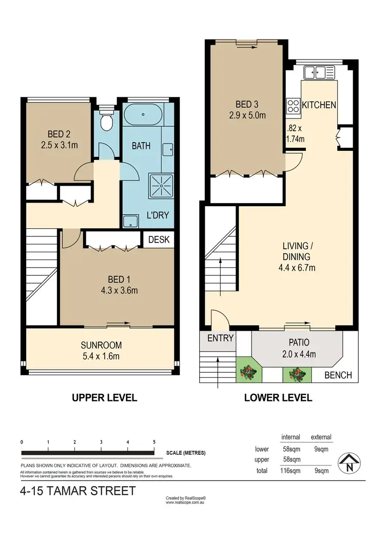 Floorplan of Homely townhouse listing, 4/15 Tamar Street, Annerley QLD 4103