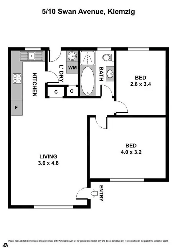 Floorplan of Homely unit listing, 5/10 Swan Avenue, Klemzig SA 5087