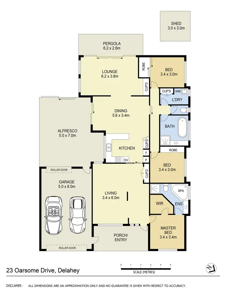 Floorplan of Homely house listing, 23 Oarsome Drive, Delahey VIC 3037