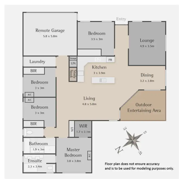 Floorplan of Homely house listing, 1 Leo Cl, Highfields QLD 4352