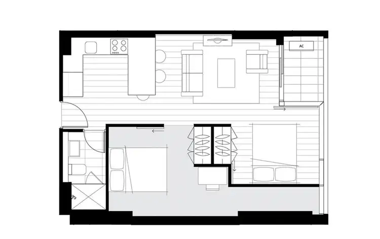 Floorplan of Homely apartment listing, 3008/38 Rose Lane, Melbourne VIC 3000