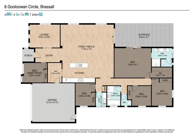 Floorplan of Homely house listing, 6 Gooloowan circuit, Brassall QLD 4305