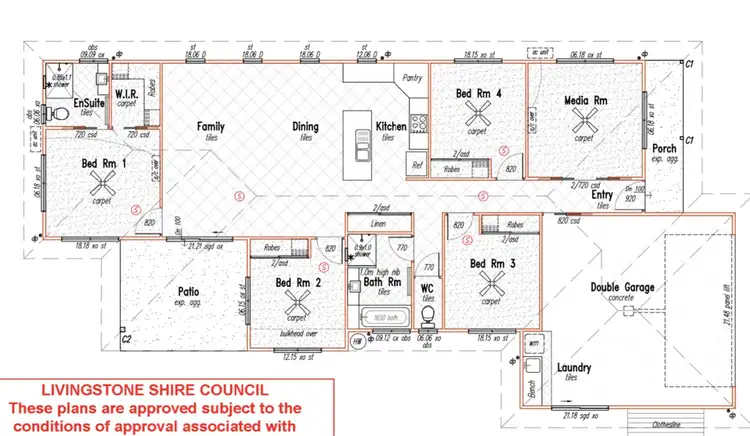 Floorplan of Homely house listing, 15 Vaglass Street, Taroomball QLD 4703
