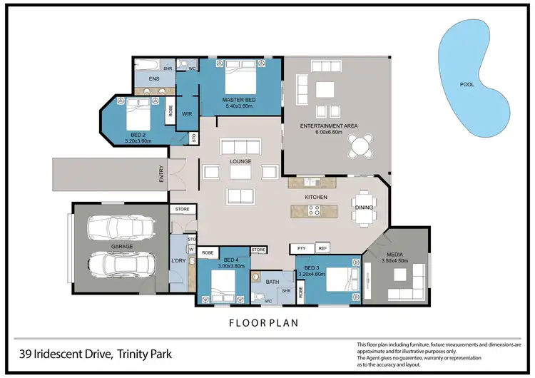 Floorplan of Homely house listing, 39 Iridescent Drive, Trinity Park QLD 4879