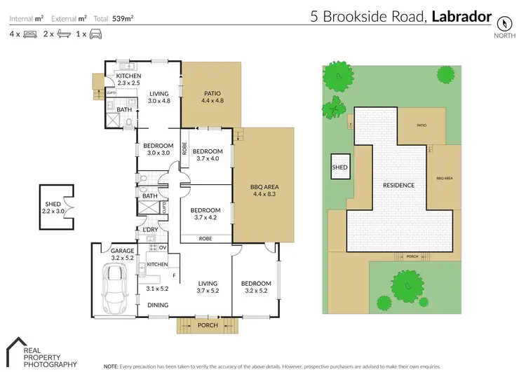 Floorplan of Homely house listing, 5 Brookside Rd, Labrador QLD 4215