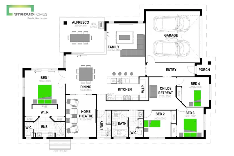 Floorplan of Homely house listing, 5 Wedgetail Drive, Highfields QLD 4352