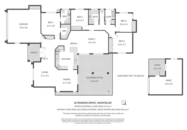 Floorplan of Homely house listing, 22 Rogers Drive, Highfields QLD 4352